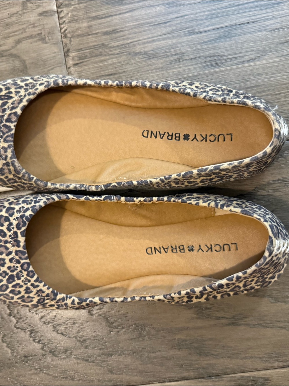 Leopard ballet flats